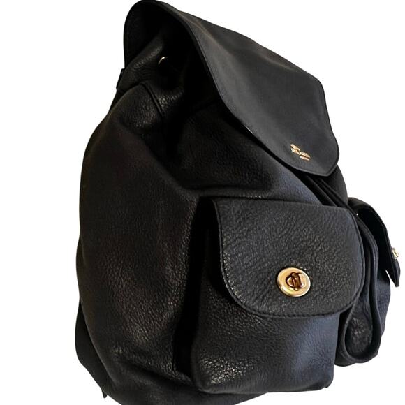 Coach F29008 Billie Backpack Pebble Leather Navy blue mint condition - Picture 3 of 4